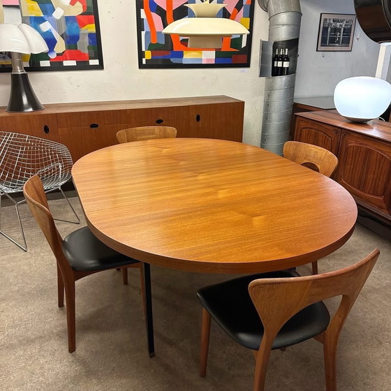 Image 1 of Teak dining table by Paul Geoffroy, 1960