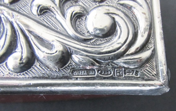 Culla per inchiostro in argento con rilievo dettagliato, Accessori da tavola, Pelle, Argentato, Klassiek (foto 5 di 8)