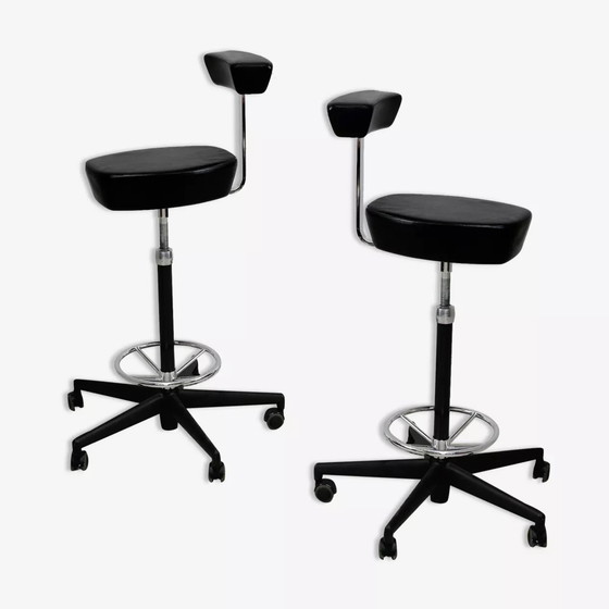 Image 1 of 2x Tabourets Hauts de Georges Nelson