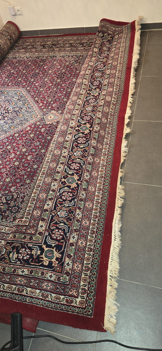 Image 1 of Majestic space-saving wonder: Hand-knotted Bidjar in the classic Herati pattern (approx. 13 m²)
