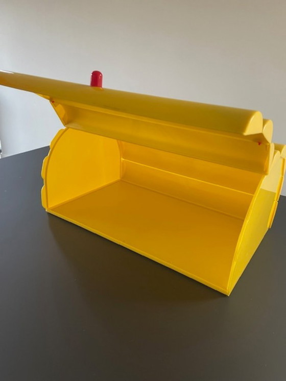 Image 1 of Vintage Memphis bread box Daisy Italian design