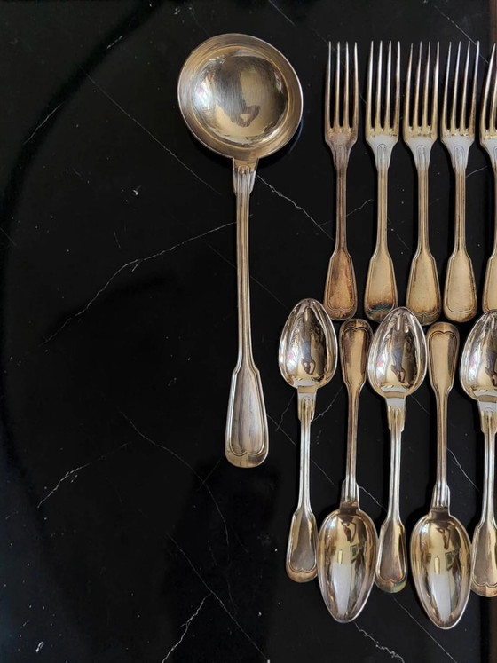 25 silver-plated cutlery sets "Les Grands Magasins du Louvre" (photo 2 of 12)