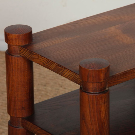 Image 1 of Pair of solid elm bedside/end tables, 1950-60
