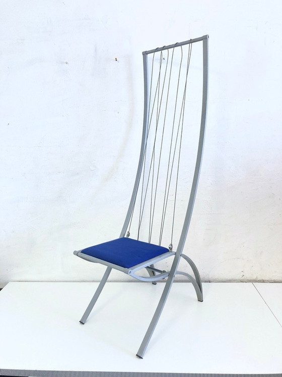 Image 1 of Poltrona a forma di arpa XXL degli anni '80/'90, Dietrich Design, alta 160 cm.