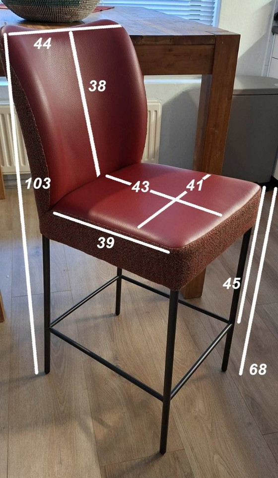 Image 1 of 2 sgabelli da bar Bert Plantagie, design olandese