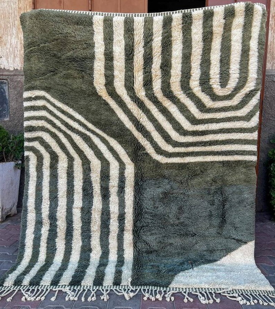 Off-white marokkanischer Teppich mit geometrischen Mustern, 160cm x 260cm – Teppiche & Läufer, Wool (photo 8 of 8)