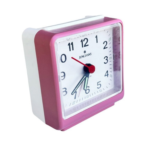 Image 1 of Modernist electric alarm clock Junghans, Germany 1980s.