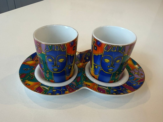 Image 1 of Also französisches Decor du Galion Tête à Tête-Set