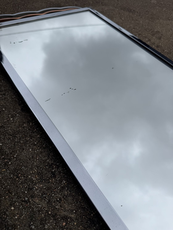 Image 1 of Art Deco chromen spiegel