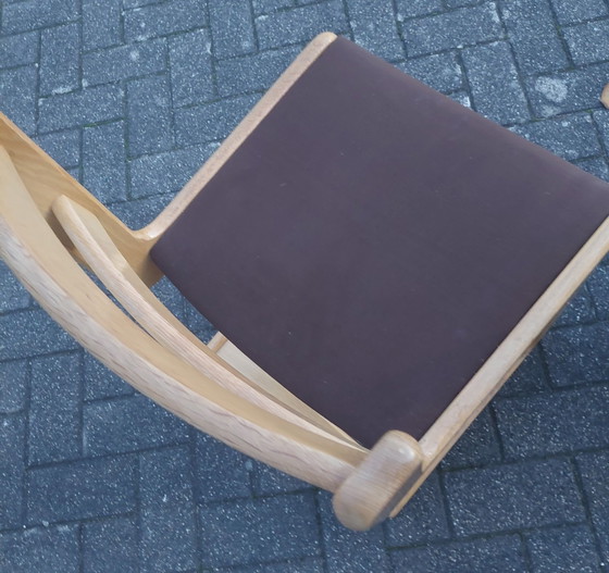 2x Cantilever Esszimmerstühle von Casala, Stoff, Holz, Braun (Foto 8 von 11)