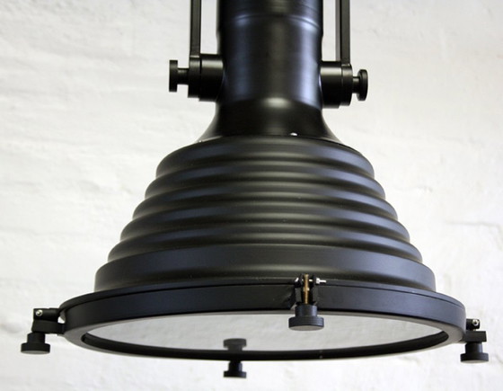 Nuovo - Lampada a Sospensione Design Industriale - Nera – Lampade a sospensione, Metallo, Industrieel (photo 4 of 5)