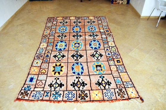 Image 1 of Vintage Boujaad Moroccan Rug – 300 x 185 cm – Faded Red & Blue