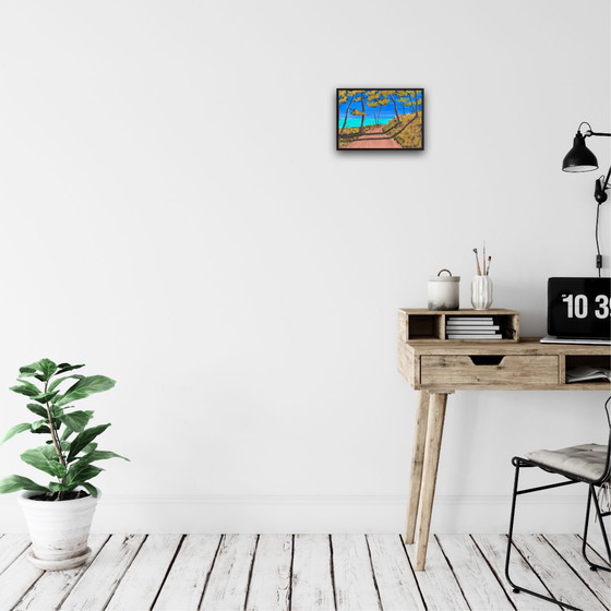 Image 1 of Gouache 30x21cm framed.