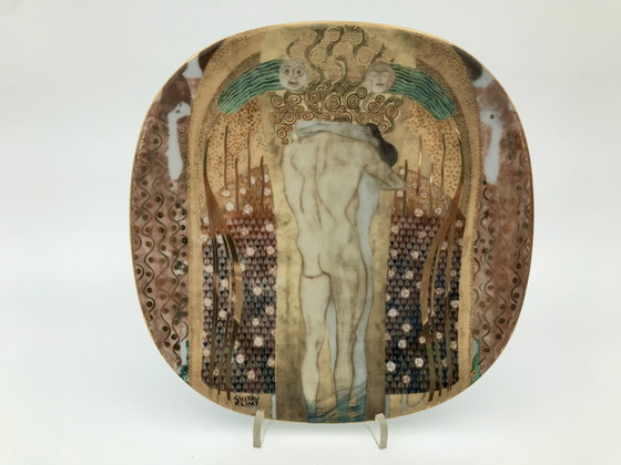 Image 1 of Set of 8 Gustav Klimt porcelain collectible plates, with certificates