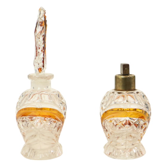 Image 1 of Art Deco Style Perfume Boudoir Crystal