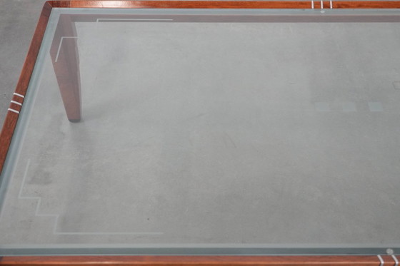 Image 1 of Mesa de centro de diseño Art Déco de Schuitema de la serie Decoforma con tablero de cristal