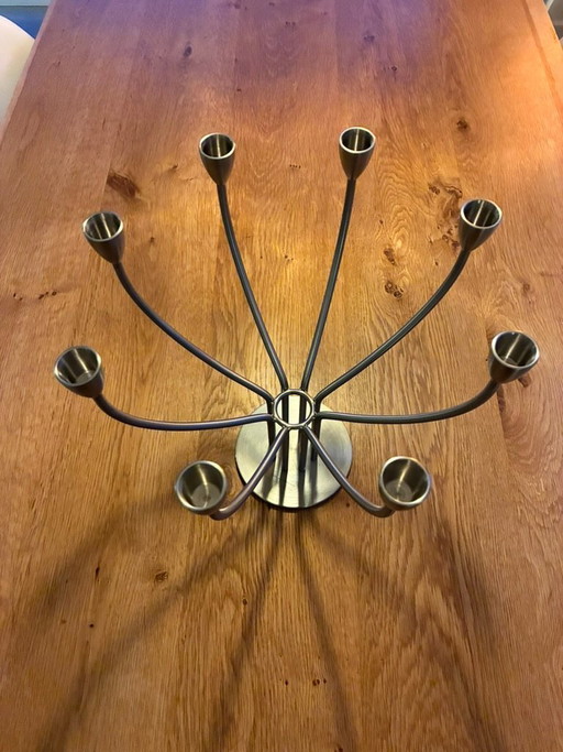 Vintage IKEA Kerzenständer Stockholm – kandelaars en kaarsen, rvs (photo 2 of 8)
