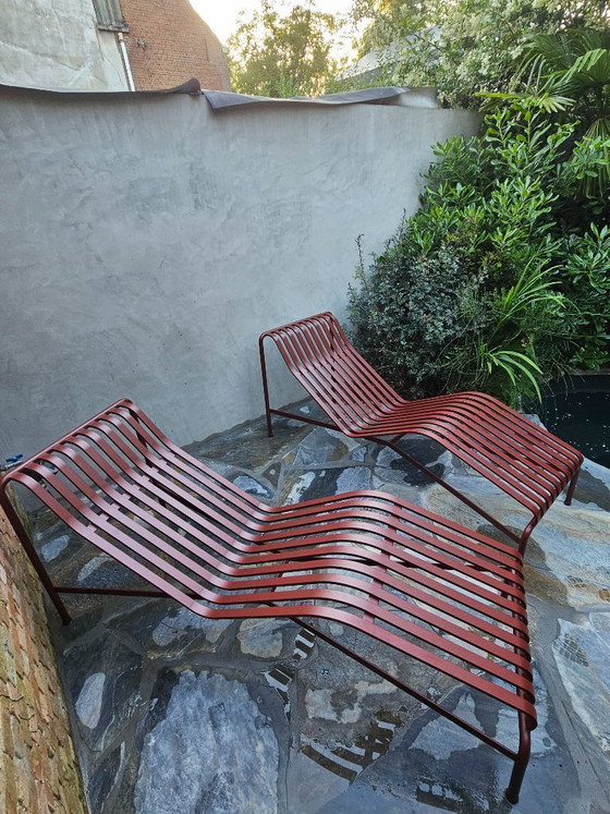 Image 1 of HAY Chaise Longue Palissade Bordeaux Neuf