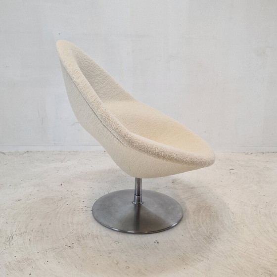 Image 1 of Vintage globe fauteuil met voetenbankje van Pierre Paulin voor Artifort, 1960