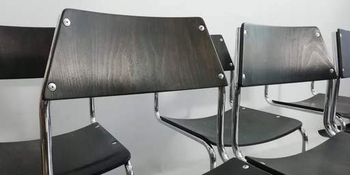8x MAUSER Cantilever Chair Set VINTAGE BAUHAUS Walter Papst