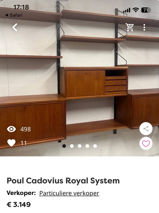 Poul Cadovius Royal Denmark bookcase