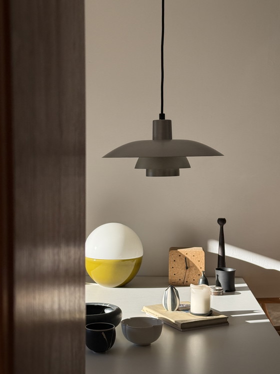 Image 1 of Zeldzame Vintage Limited Louis Poulsen PH 4/3 ontwerp van Poul Henningsen in ruw aluminium