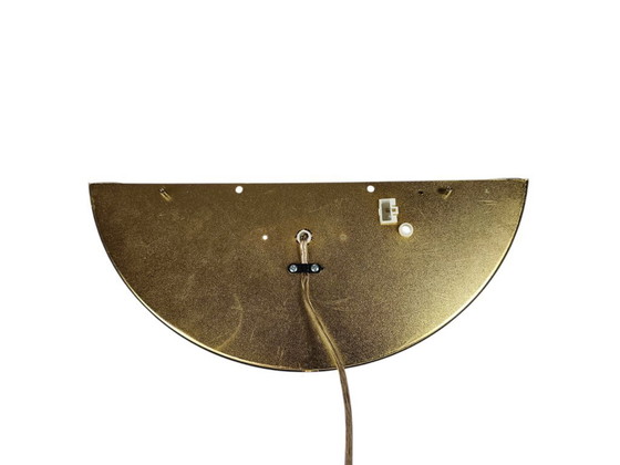 Image 1 of Herda Holland - wandlamp - Hollywood Regency - messing - gesatineerd glas - 80's