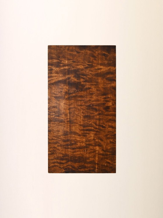 Image 1 of 1930s Scandinavian Art Deco Nightstand in Burl Wood
