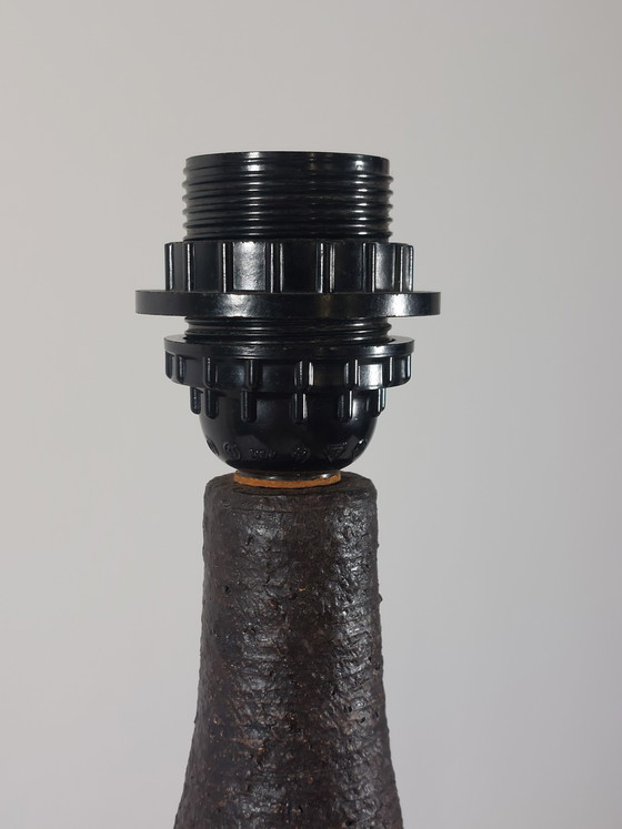 Image 1 of Lampada da tavolo vintage di metà secolo con base in ceramica.