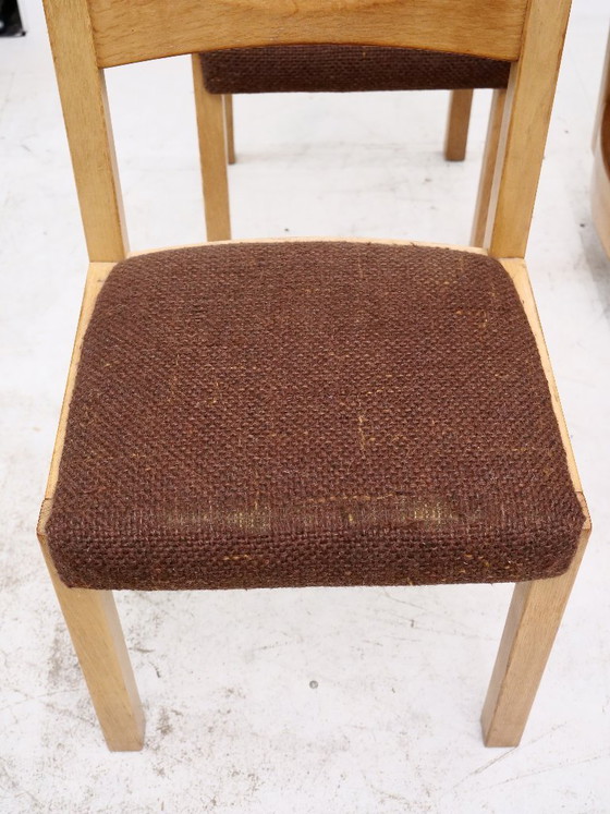 Brutalistisch Design Massief Licht Eiken Salonstoelen Jaren 70, Set van 6 – Eetkamerstoelen, Wood (photo 25 of 26)