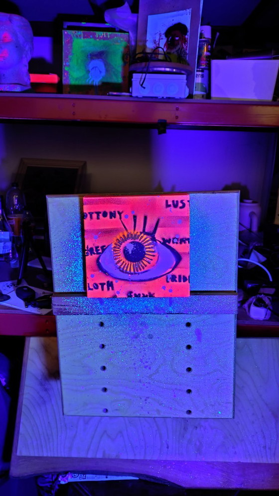 Image 1 of Present - visual philosophy using acrylic graffiti and stencils