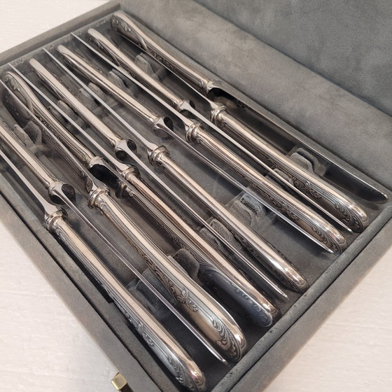 Image 1 of Cubertería “Royal Vieilli” Estilo Luis Xv, Metal Argente, S. Xx – Francia