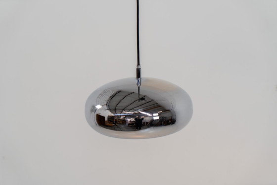 Image 1 of Lampada a sospensione in cromo di Richard Carruthers per Ateljé Lyktan (Svezia, anni '70).