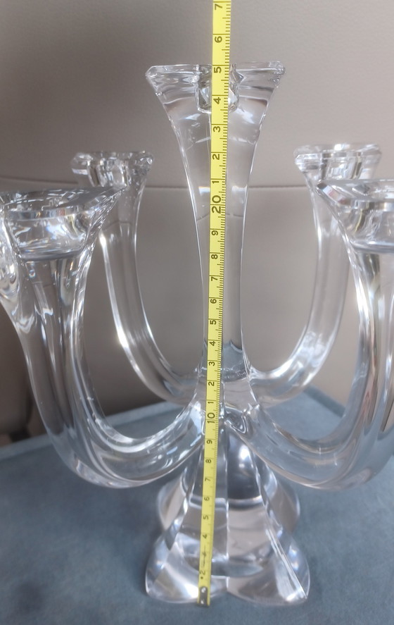 Image 1 of Bougeoir en cristal Villeroy & Boch à 5 branches, 25 cm de hauteur.