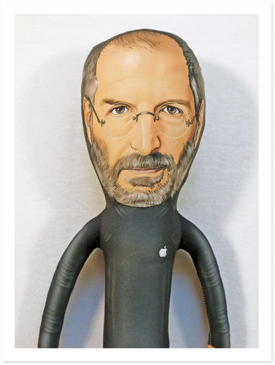 Image 1 of Steve Jobs Gift | Steve Jobs Office Decor | Textile Art Doll Collectible | Inspirational Tech Leader