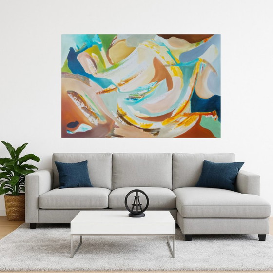 Acrylic painting #earth 150x100cm – joart, Paintings & Drawings, Canvas (photo 6 of 15)