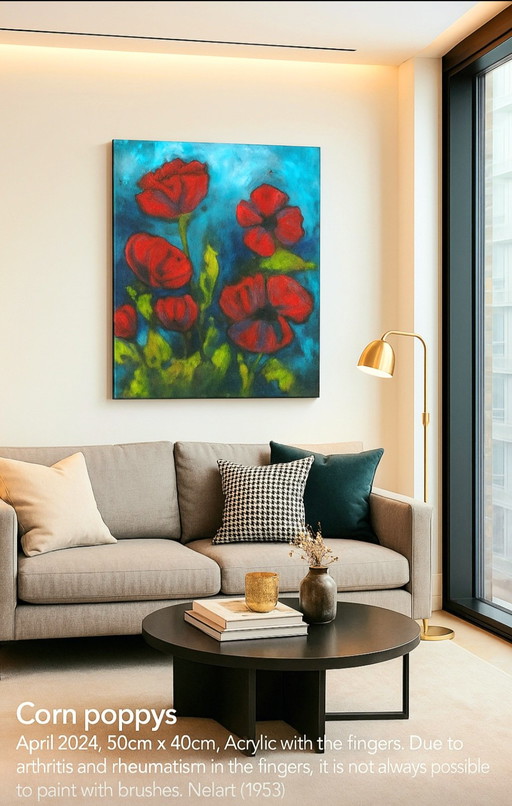 Poppys au maïs
