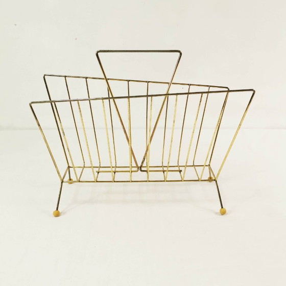 Portariviste modernista, anni '60. – Metal, Brass (photo 10 of 10)
