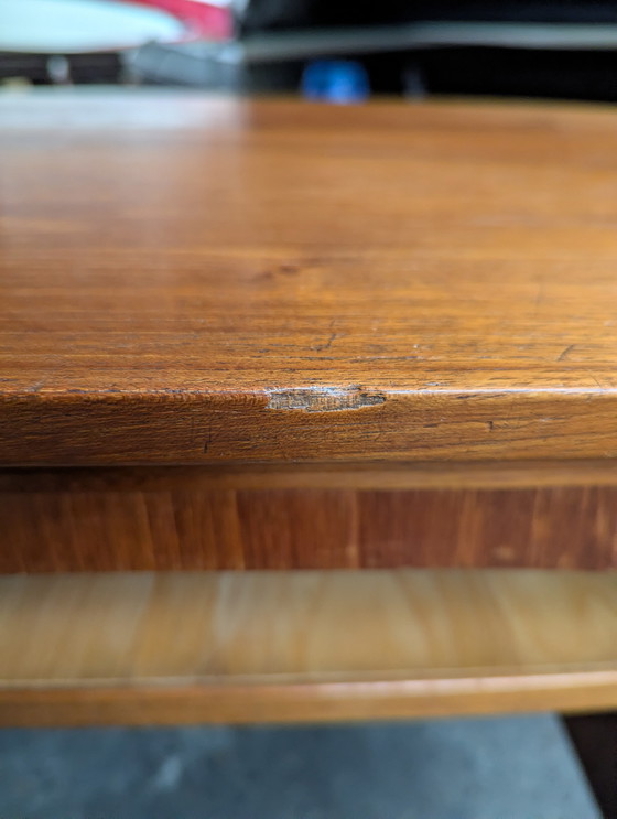 Image 1 of Scrivania indipendente vintage in teak danese con sezione bar