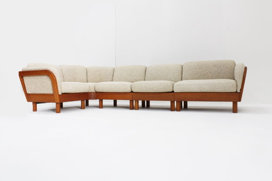 Image 1 of Vintage Deense Mid century sofa massief teak Olsen Laursen jaren 60