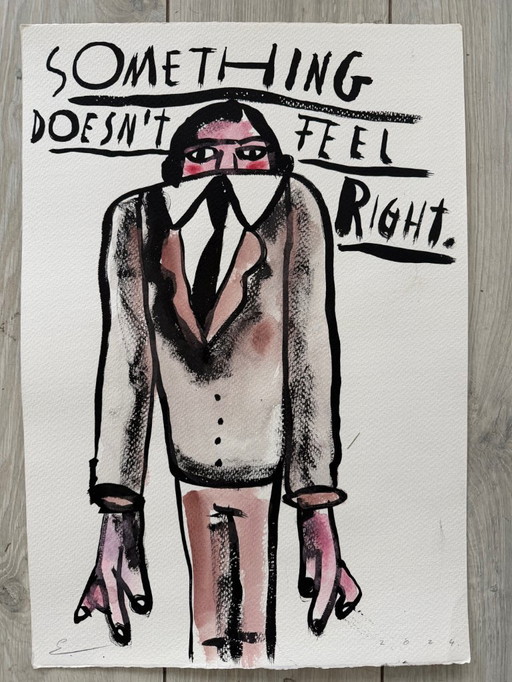Eamonn O'Boyle, Something Doesn't Feel Right, Amsterdam 2024 - Firmato a mano