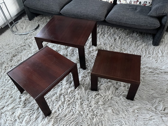 Image 1 of ENSEMBLE DE 3 TABLES GIGOGNES MODÈLE 777 PAR AFRA SCARPA & TOBIA SCARPA POUR CASSINA, ANNÉES 1960