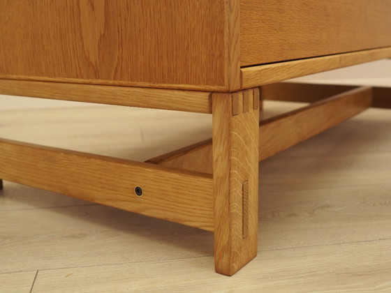 Commode danoise plaquée avec plateau coulissant, années 70 – Bois (photo 13 of 18)