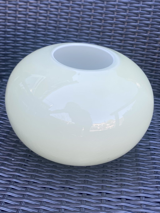 Vintage IKEA Barbro Wesslander Vaas Melkglas Geel