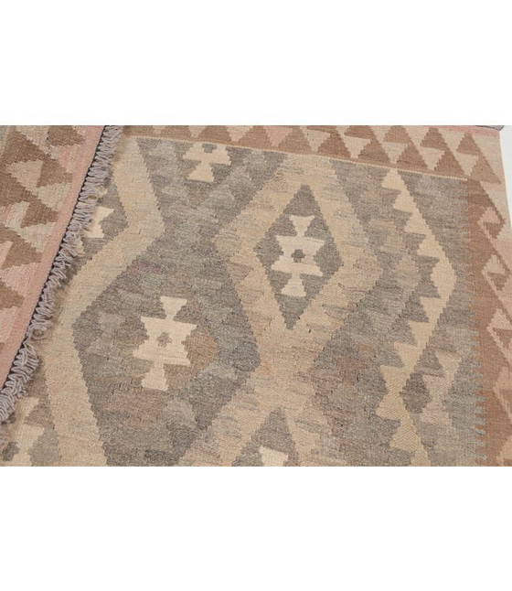 Image 1 of 202x151 cm Handgefertigter natürlicher Kelim Wollteppich