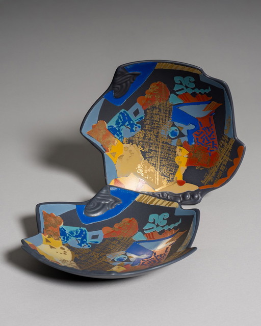 Gilbert Portanier pour Rosenthal Studio-Line Assiettes jumelles "Le Midi", 1980