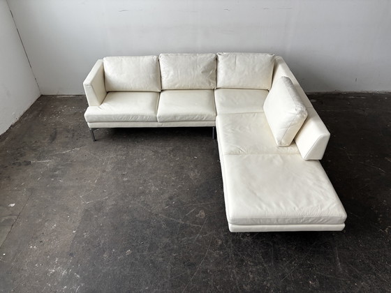 Image 1 of Walter Knoll Good Time Designer Sofa Couch Leather Off-White