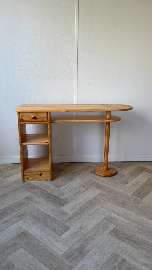 Vintage-Schreibtisch aus Kiefernholz