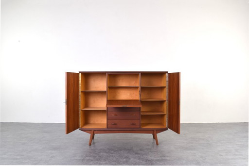 Mid-Century Danish Teak Highboard, 1960s.