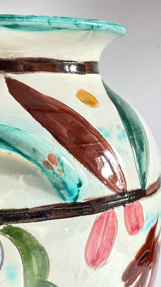 Image 1 of Vintage Italy VASES DRAGON Pattern